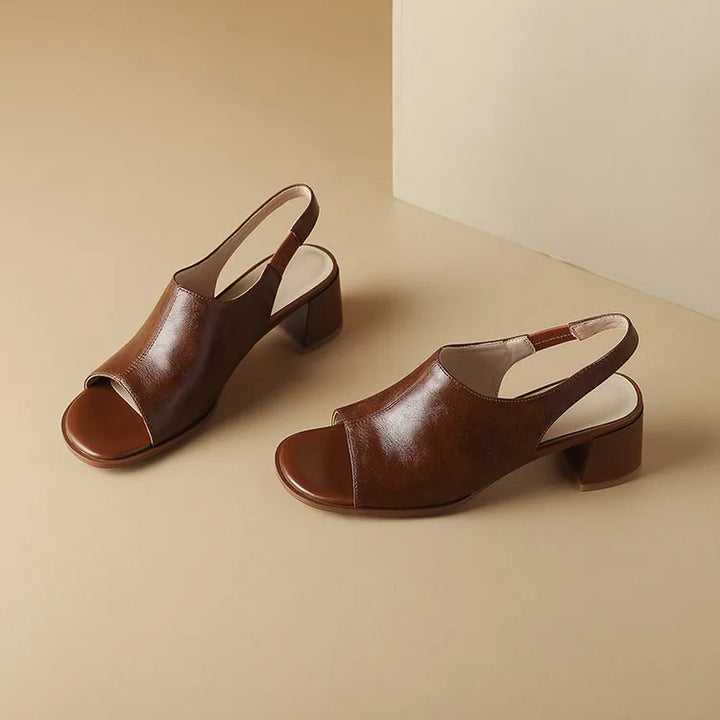 Montara Leather Slingbacks