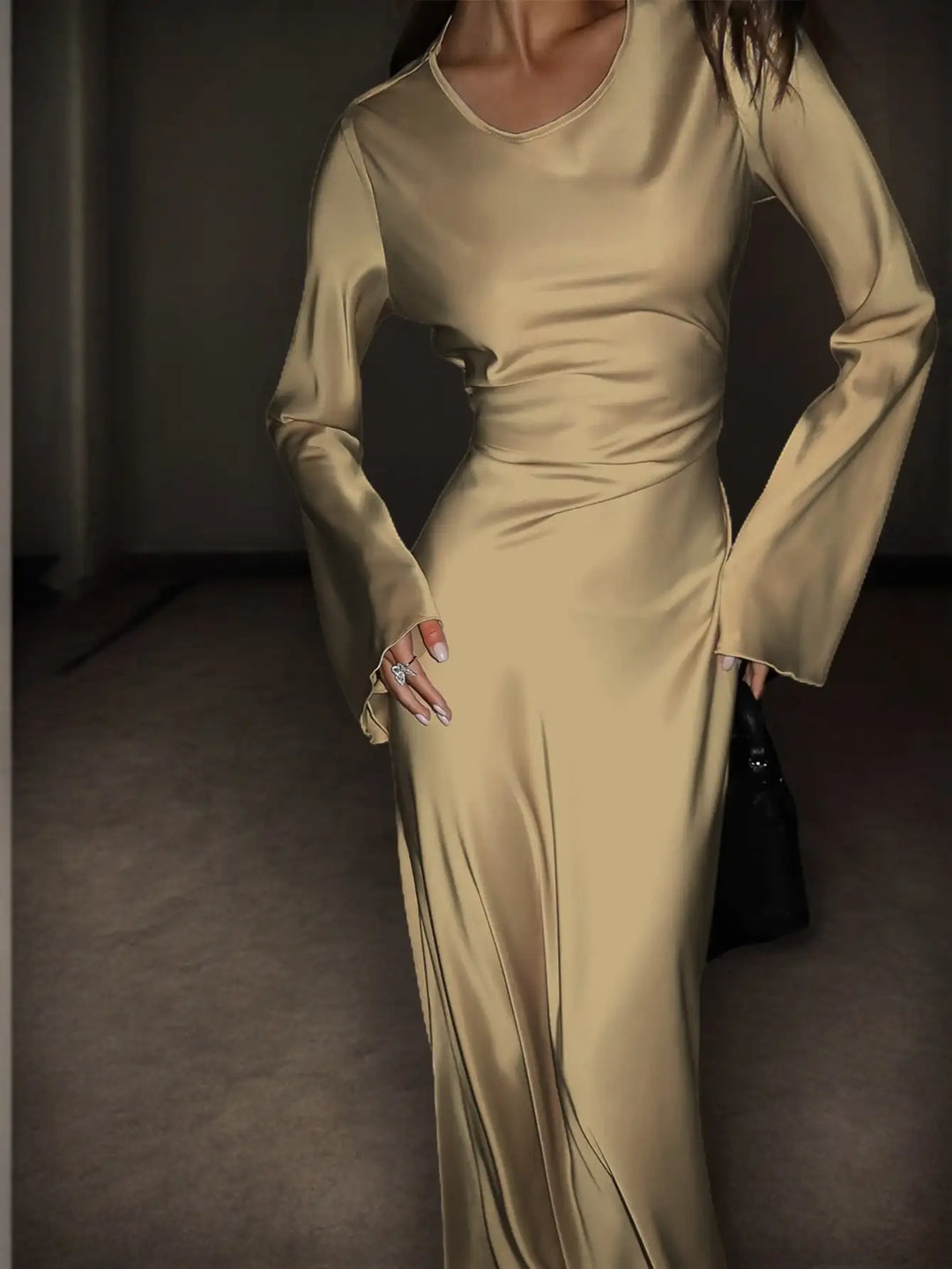 Serena Satin Maxi Dress