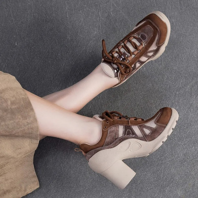 Patchina Colorblock Sport Heels