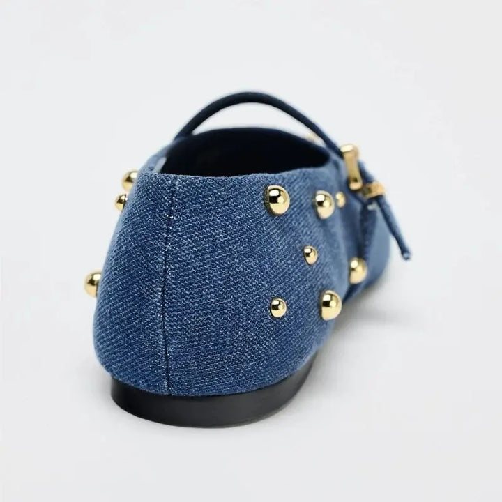 Goldrush Studded Flats