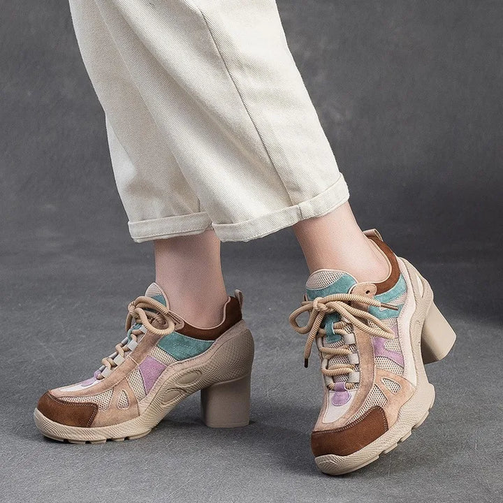 Patchina Colorblock Sport Heels