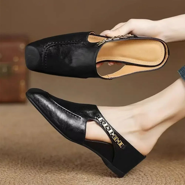 Foldvamp Square-Toe Mules