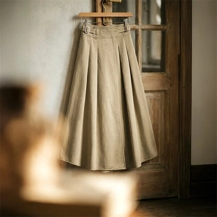 Fielding Pleated A-Line Skirt