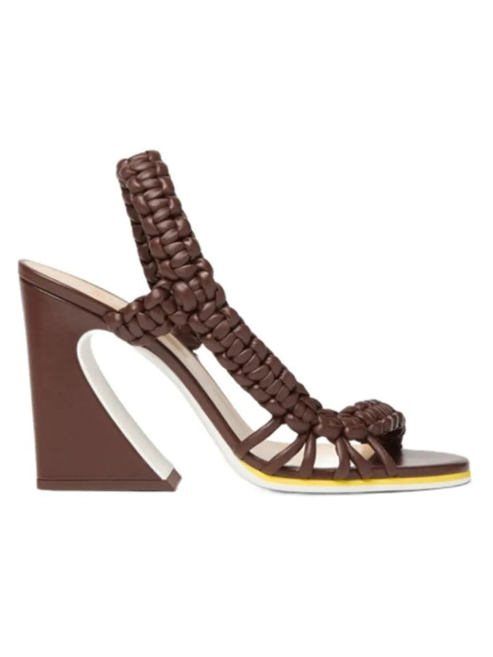 Treccia Woven Slingback Heels