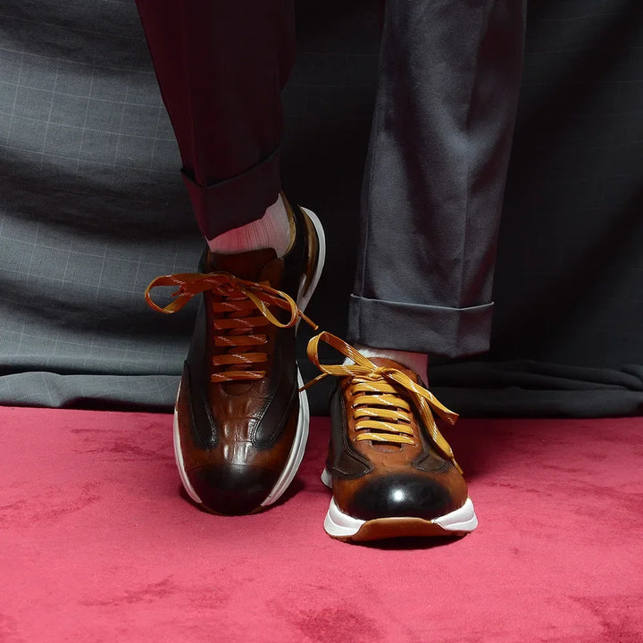 Marcelli Oxford Leather Sneakers
