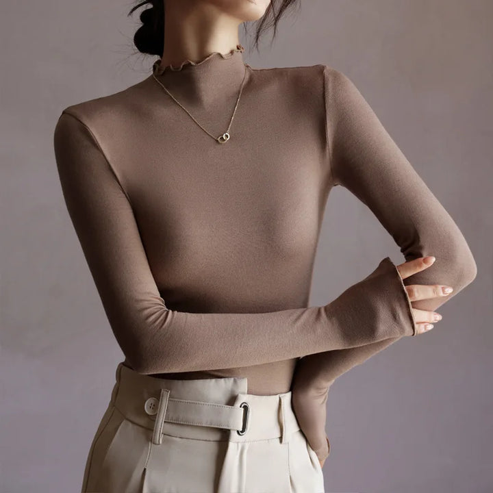Softline Ruffle Turtleneck
