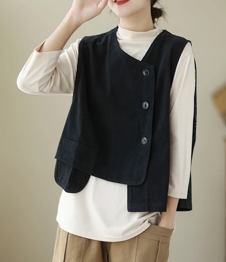 Nara Layered Cotton Vest