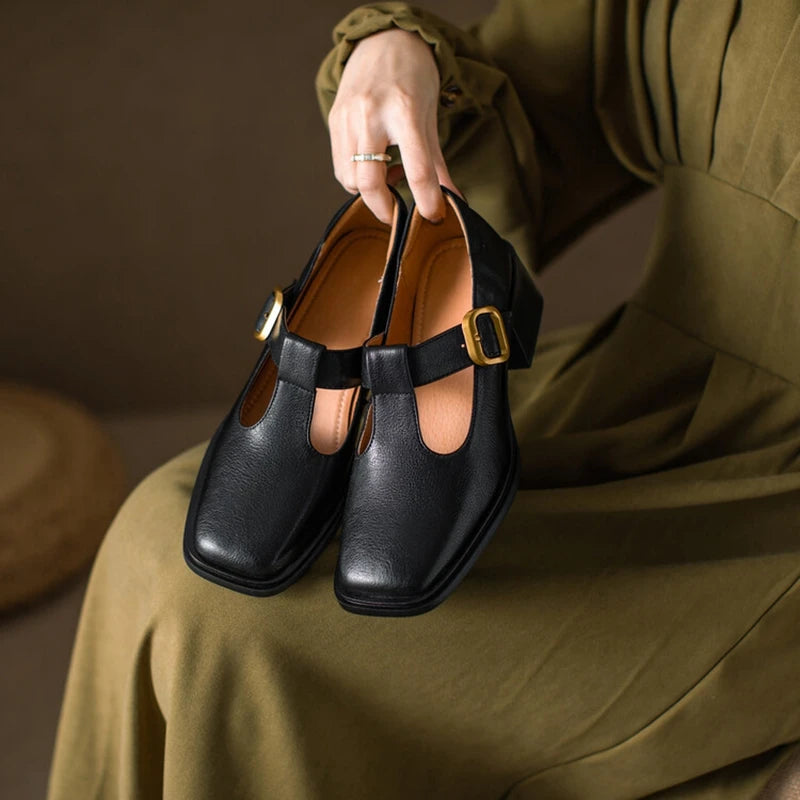 Emelina Square Toe Mary Janes