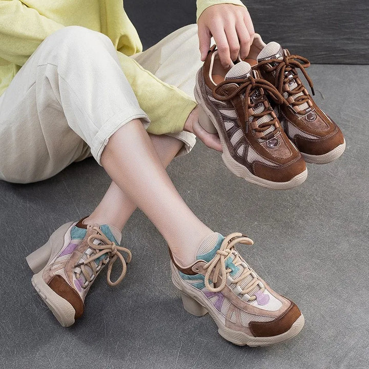 Patchina Colorblock Sport Heels