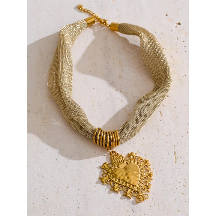 Aurelia Woven Chain Necklace