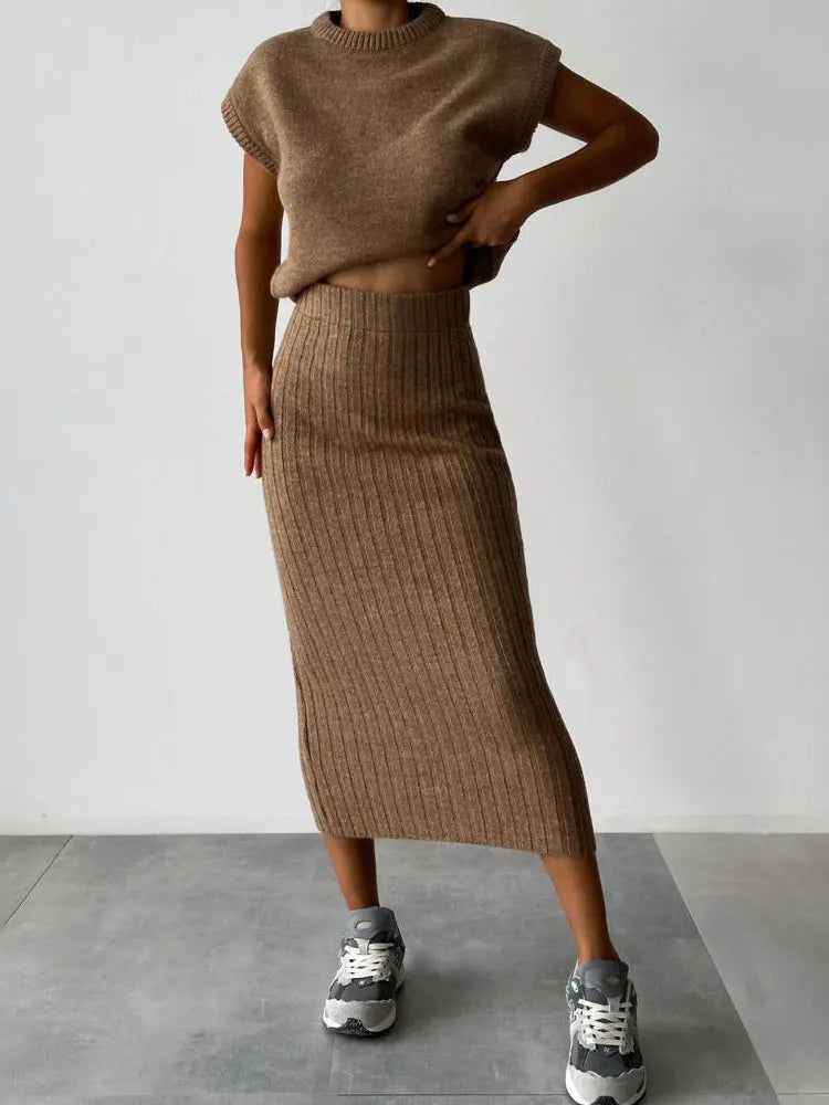 Origin Ribbed Skirt Set