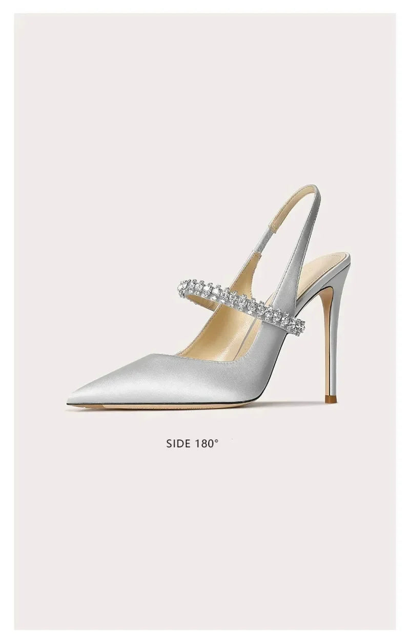 Stellina Crystal Strap Slingbacks