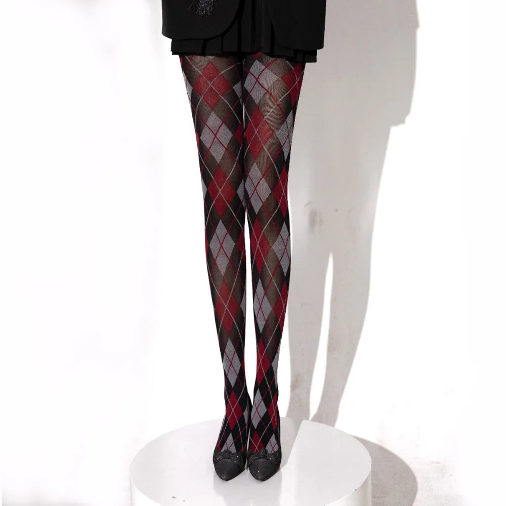 Aurora Plaid Pantyhose