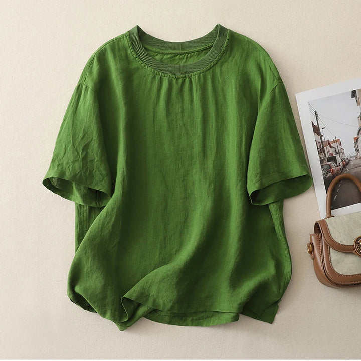Breeza Cotton Linen Tee