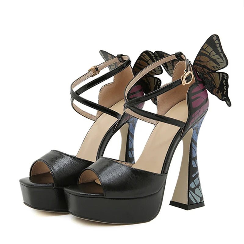 Ali Butterfly Platform Sandals