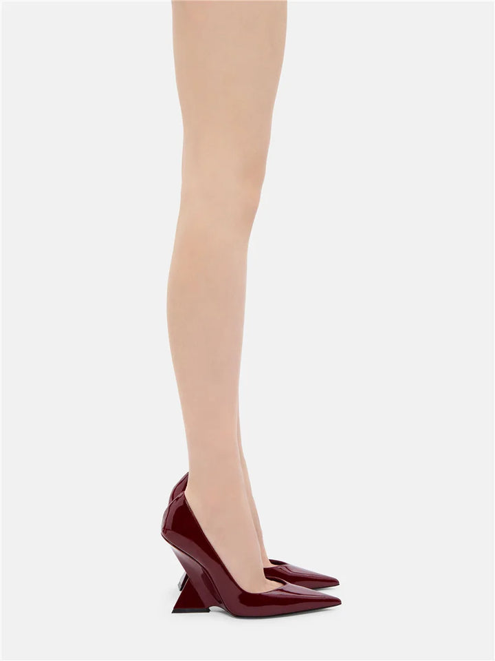 Piramide Sculpted Heel Pumps
