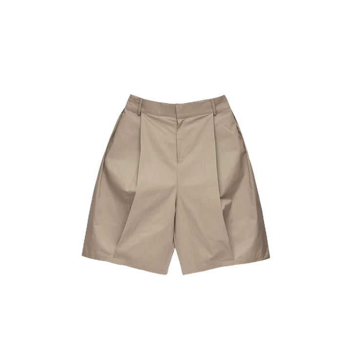 Pleated Wide-Leg Shorts