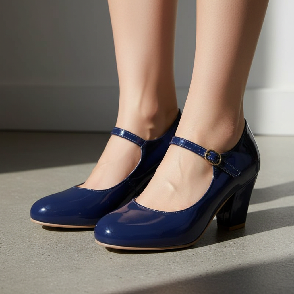 Scarlet Patent Pumps