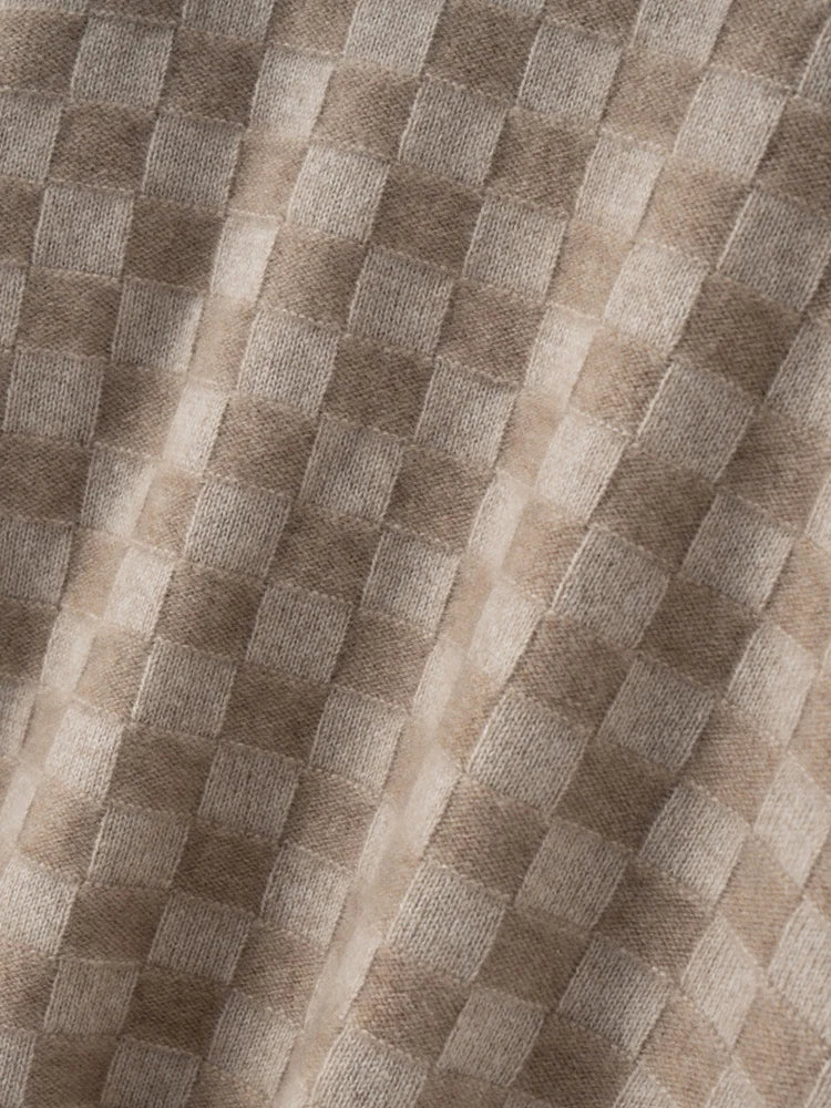 Claudette Check Cashmere Sweater