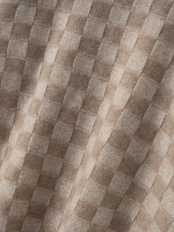 Claudette Check Cashmere Sweater