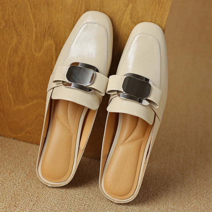 Silverkiss Leather Mules