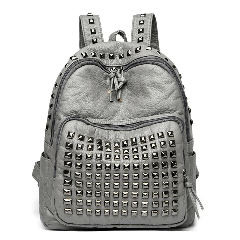 Punkmark Leather Backpack