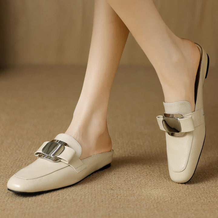 Silverkiss Leather Mules