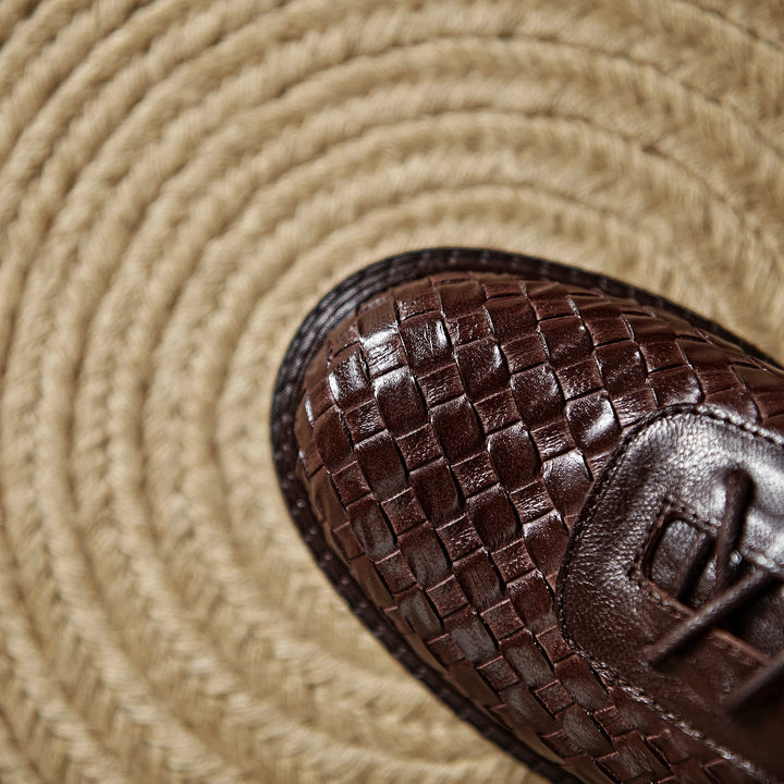 Noemi Woven Leather Oxfords