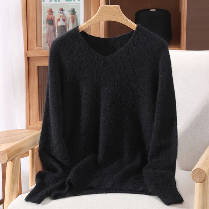 Dolce Mink Cashmere V-Neck