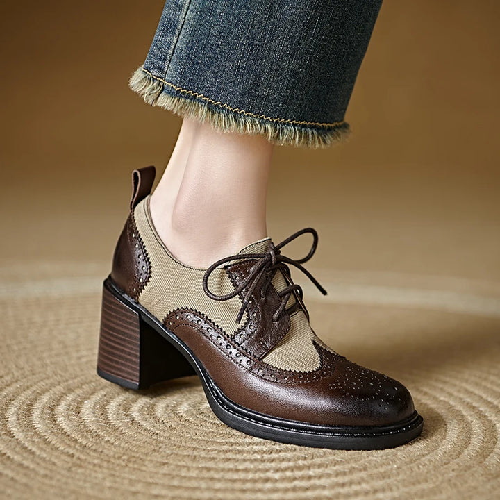 Hadley Canvas Leather Oxfords