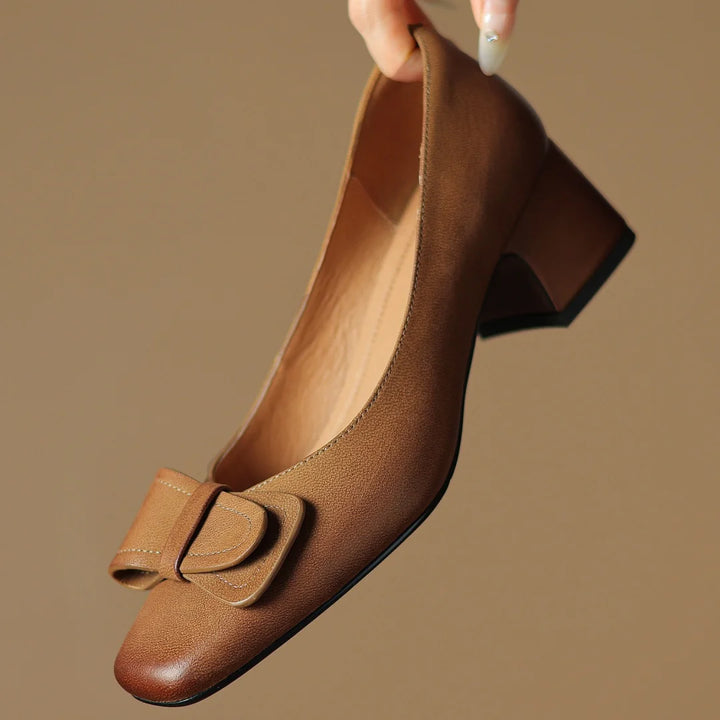 Rosalia Bow Heel Pumps