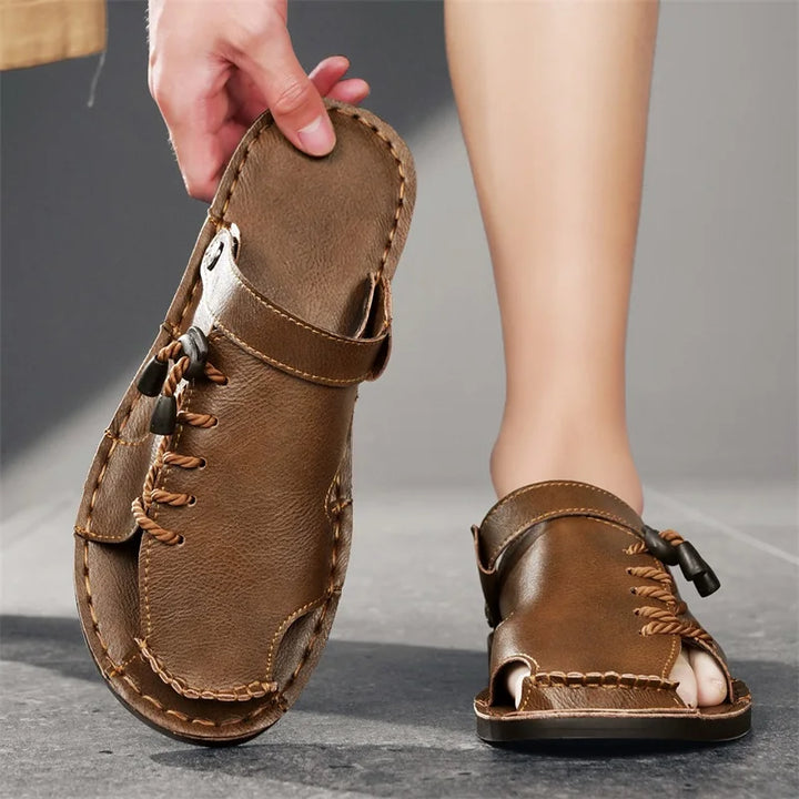 Mercer Corded Leather Sandals