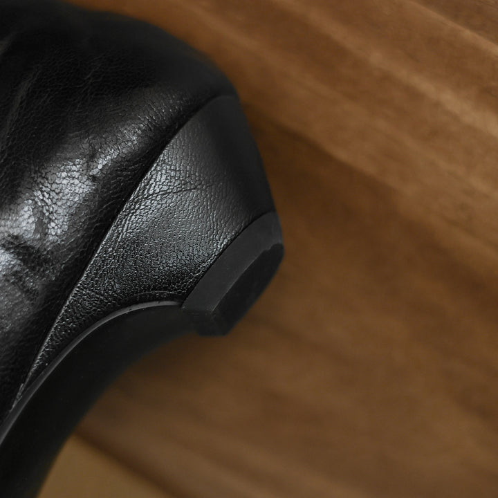 Vittoria Leather Crossband Heels