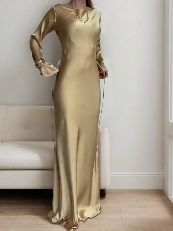 Serena Satin Maxi Dress
