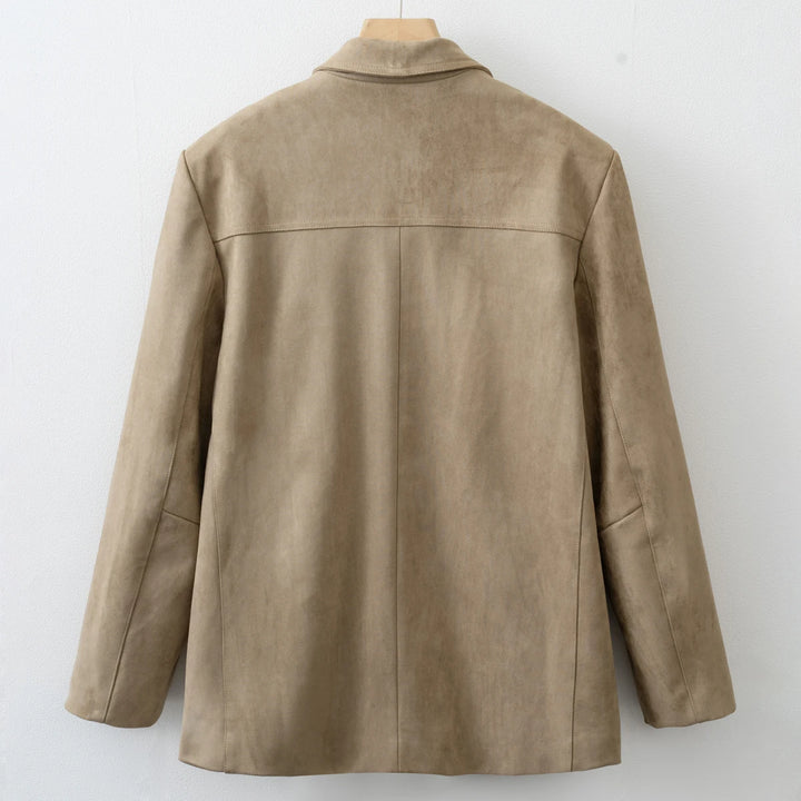 Terracotta Suede Blazer