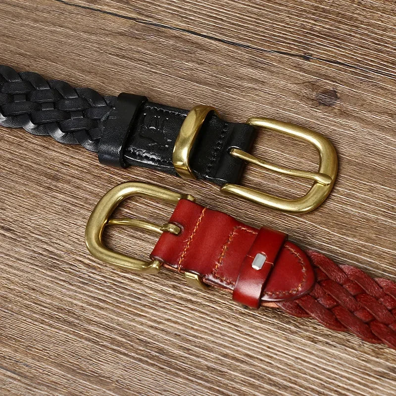 Keystone Braided Leather Belt