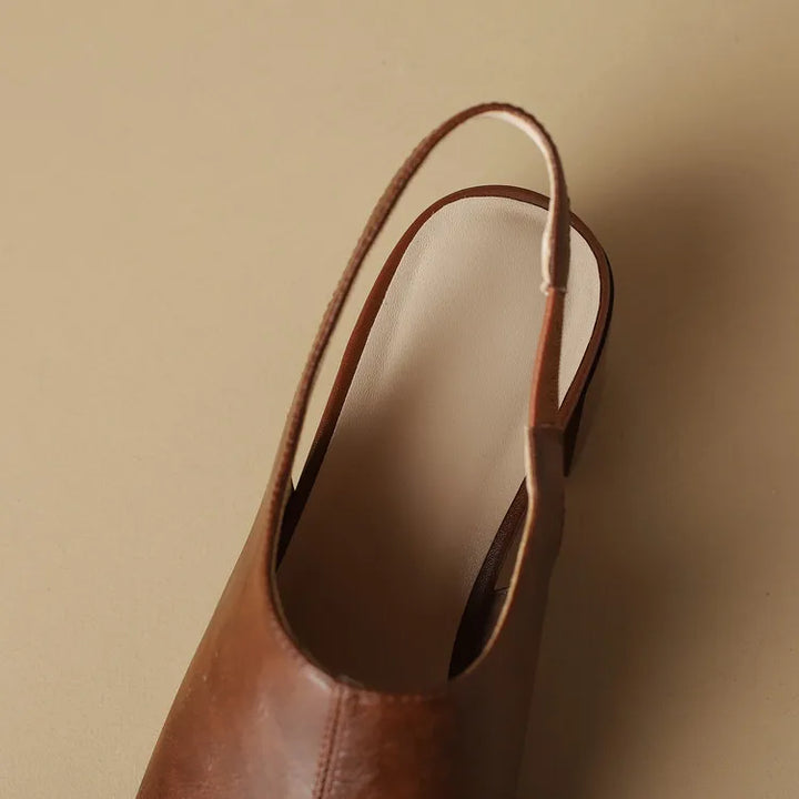 Montara Leather Slingbacks