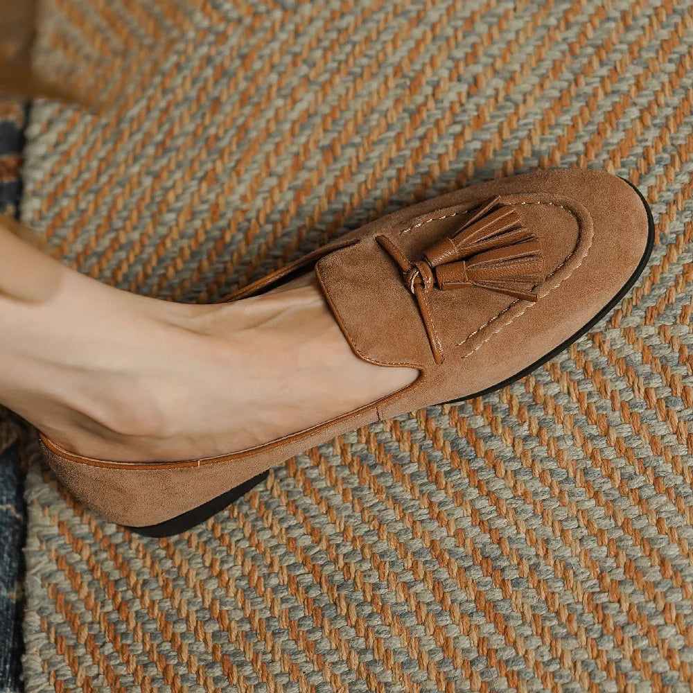Sorrento Tassel Suede Loafers