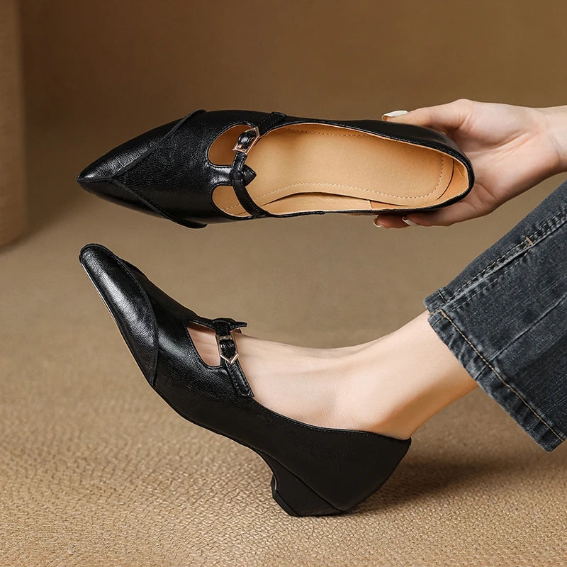 Vexa Leather Heels