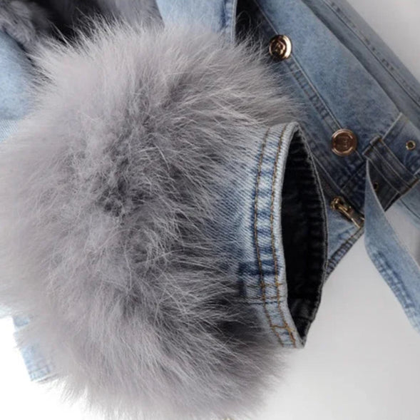 Vulpina Fur Denim Jacket