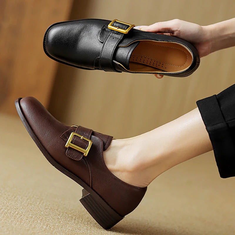 Savona Buckle Monk Loafers