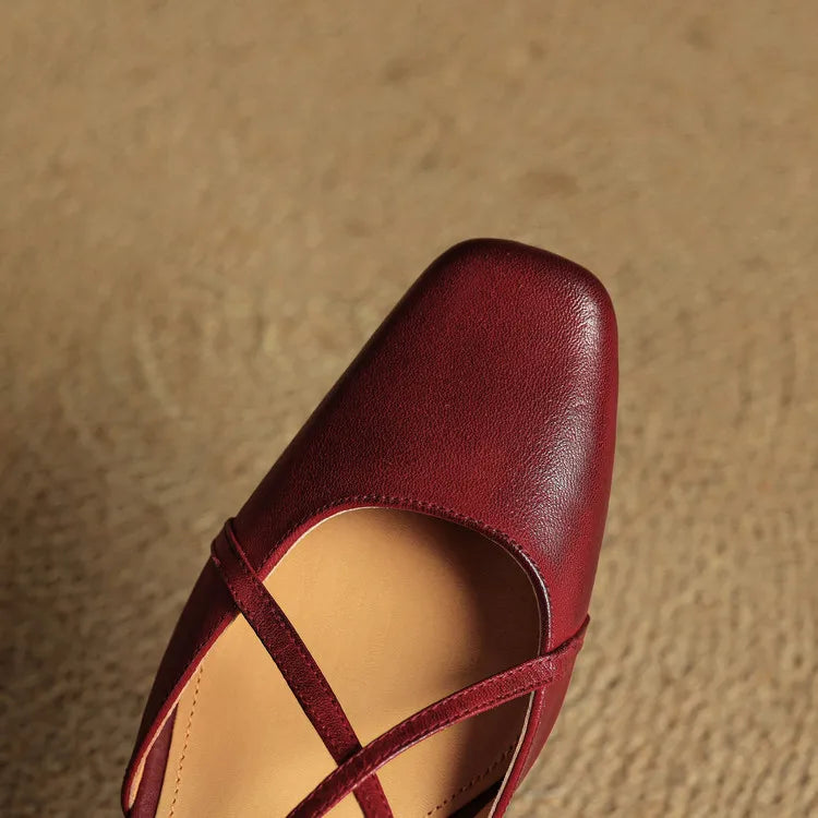 Averra Leather Slingbacks