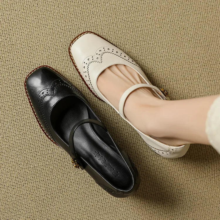 Hartleigh Brogue Mary Janes