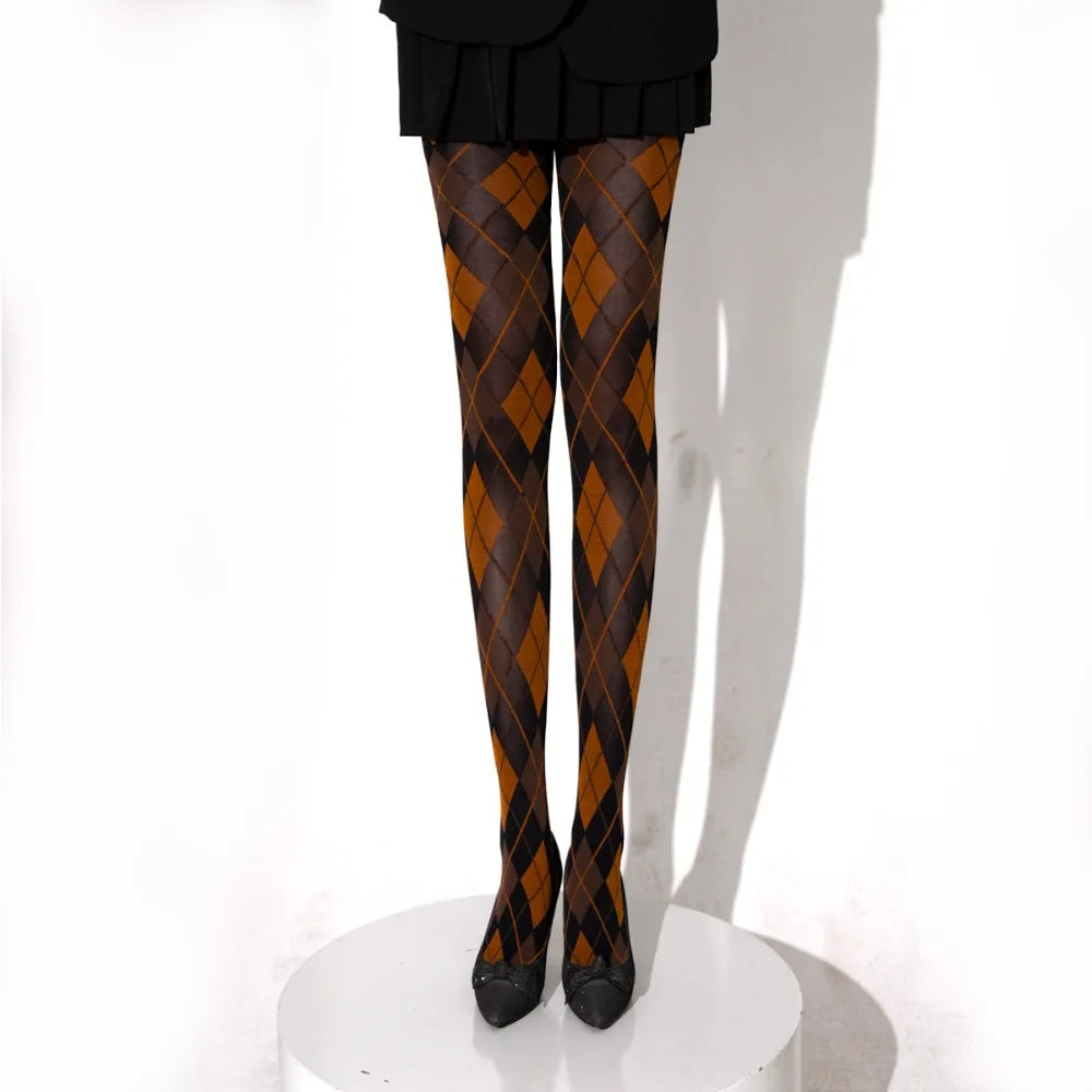 Aurora Plaid Pantyhose