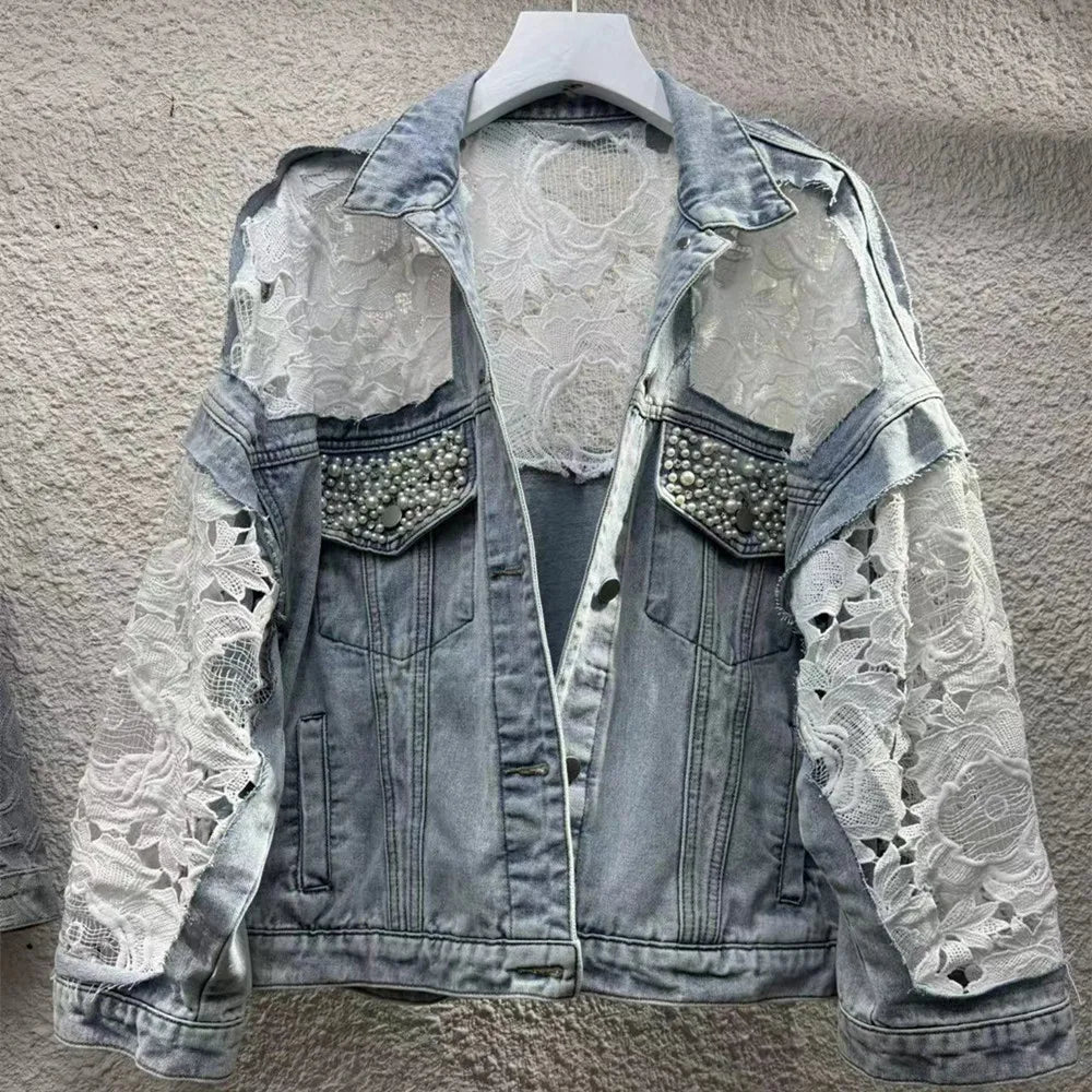 Luciana Lace Denim Jacket