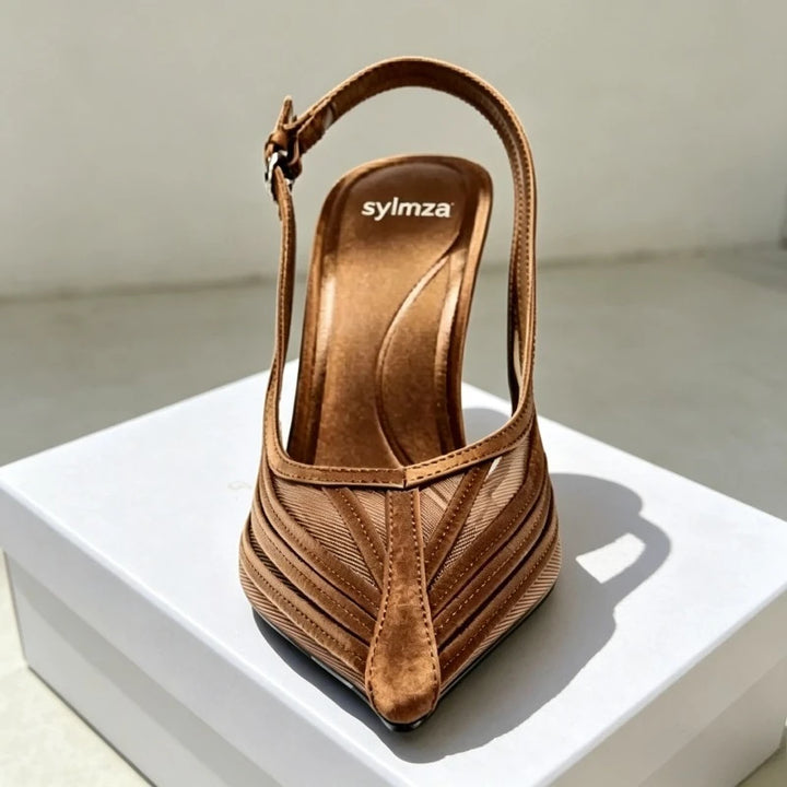 Velino Mesh Slingback Pumps