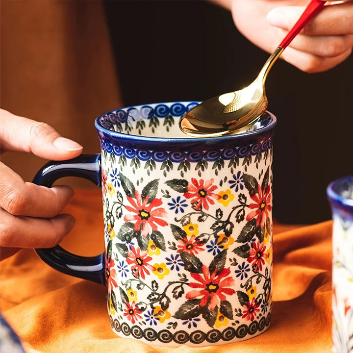 Bavaria 4 Pc Floral Mug Set