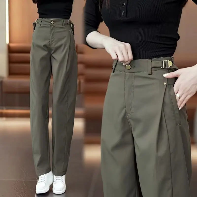 Salerno Wrap-Front Wide-Leg Trousers