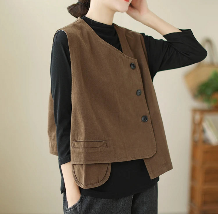 Nara Layered Cotton Vest