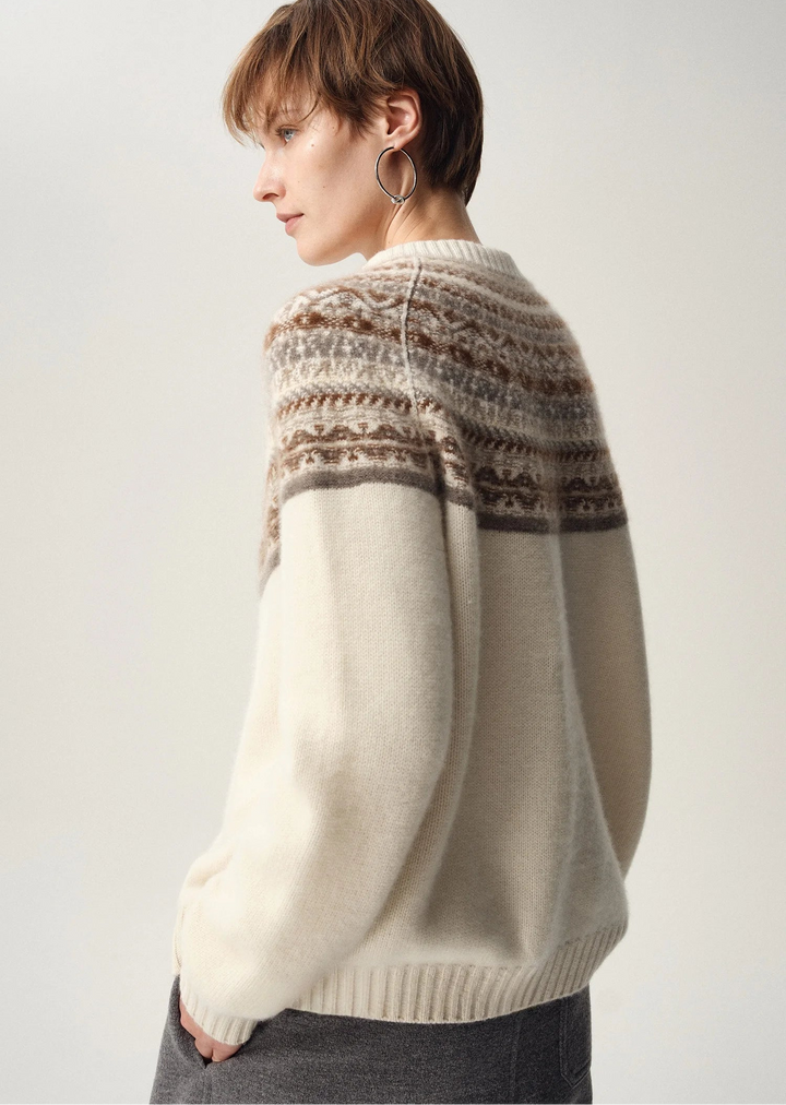 Fair Isle 100% Merino Cardigan